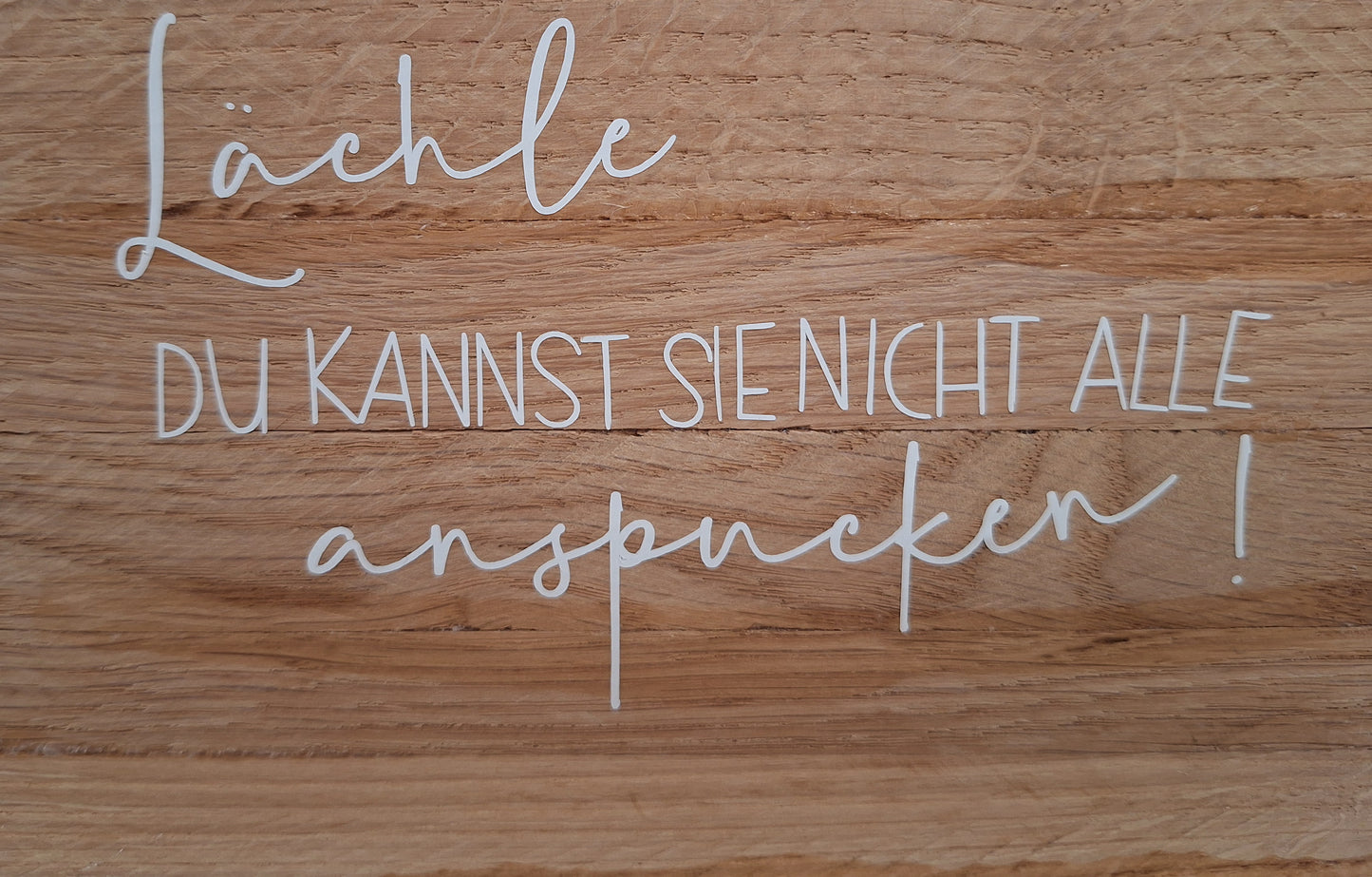 Du kannst sie nicht alle anspucken!