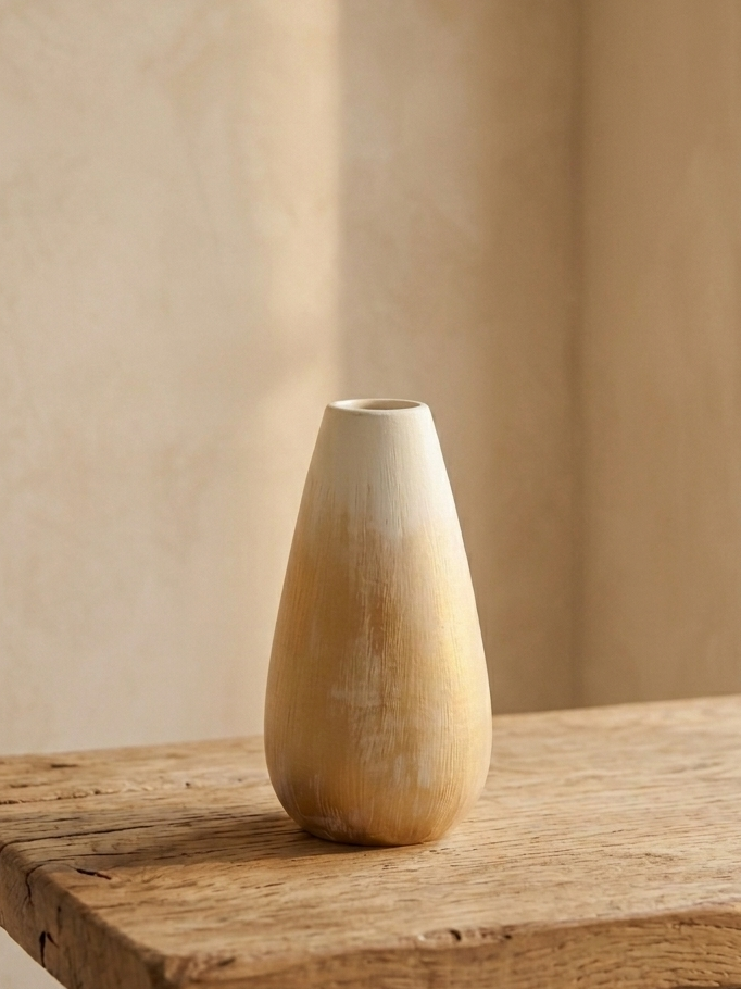 Tropfenvase Gold